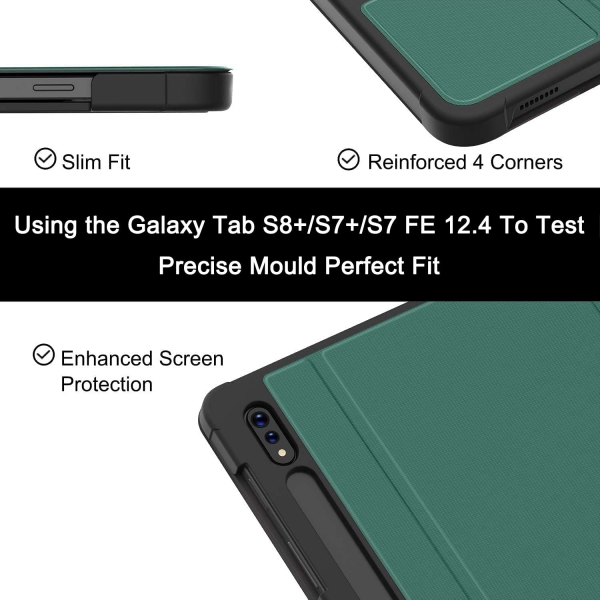 Soke Standl Galaxy Tab S8 Plus Klf (12.4 in)-Lake Blue