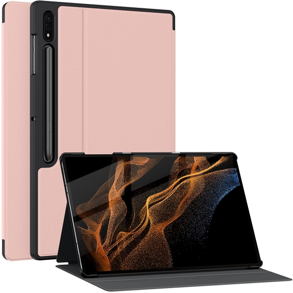 Soke Standl Galaxy Tab S8 Ultra Klf (14.6 in)-Pink