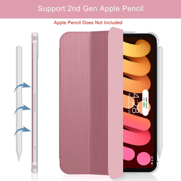 Soke Apple iPad Mini 7 Standl Klf-Fuchsia