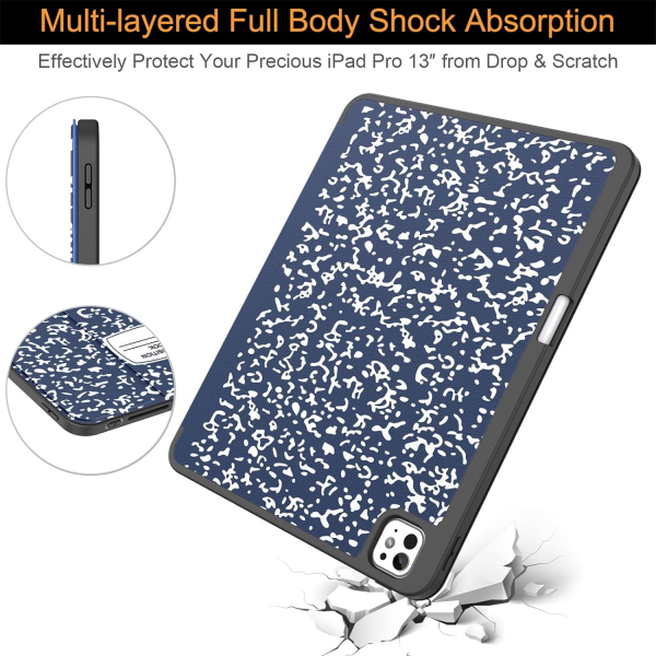 Soke Standl iPad Pro M4 Klf (13 in)-Navy