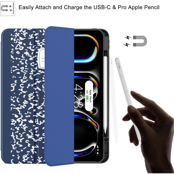 Soke Standl iPad Pro M4 Klf (13 in)-Navy