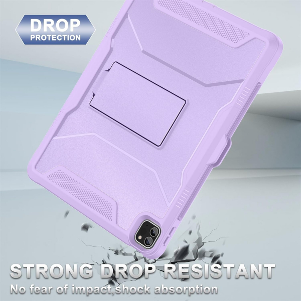 Soke Tam Korumal iPad Pro 6/5/4.Nesil Klf (12.9 in)-Violet