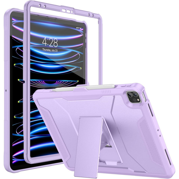 Soke Tam Korumal iPad Pro 6/5/4.Nesil Klf (12.9 in)-Violet