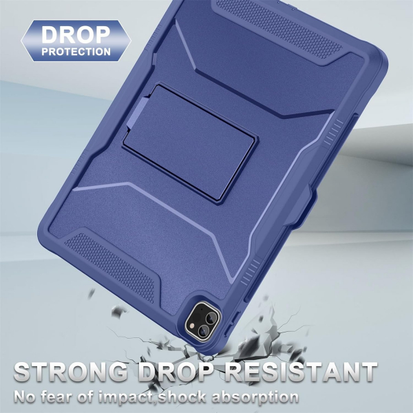 Soke Tam Korumal iPad Pro 6/5/4.Nesil Klf (12.9 in)-Navy