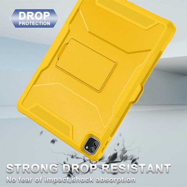 Soke Tam Korumal iPad Pro 6/5/4.Nesil Klf (12.9 in)-Yellow