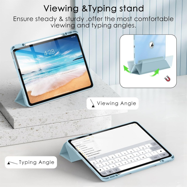Soke Ultra Hybrid iPad Air M2 Klf (13 in)-Sky Blue