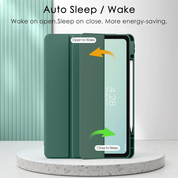 Soke Ultra Hybrid iPad Air M2 Klf (13 in)-Midnight Green 