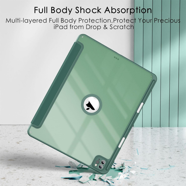 Soke Ultra Hybrid iPad Air M2 Klf (13 in)-Midnight Green 