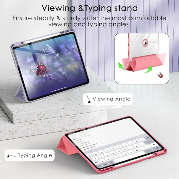 Soke Ultra Hybrid iPad Air M2 Klf (13 in)-Gray Purple