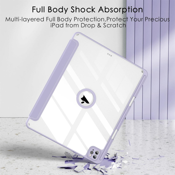 Soke Ultra Hybrid iPad Air M2 Klf (13 in)-Gray Purple