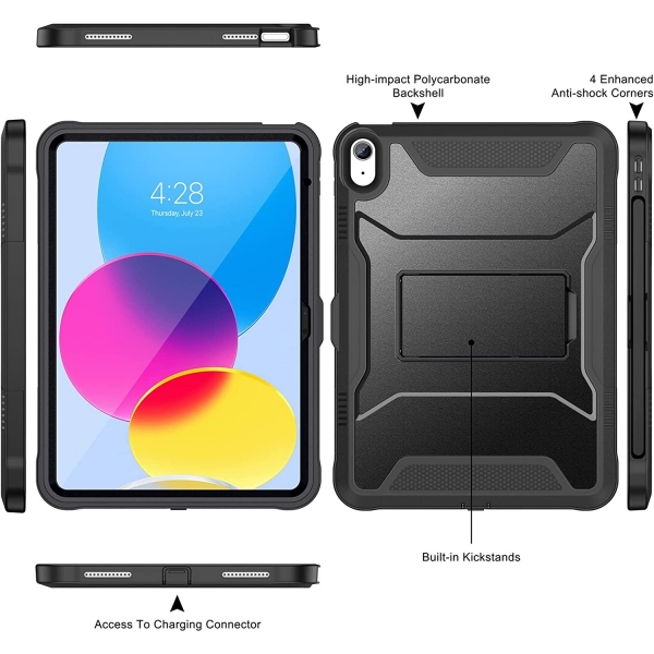 Soke iPad 10.Nesil Tam Korumal Klf (10.9 in)-Watermelon 