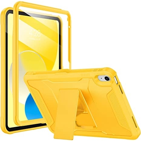 Soke iPad 10.Nesil Tam Korumal Klf (10.9 in)-Yellow