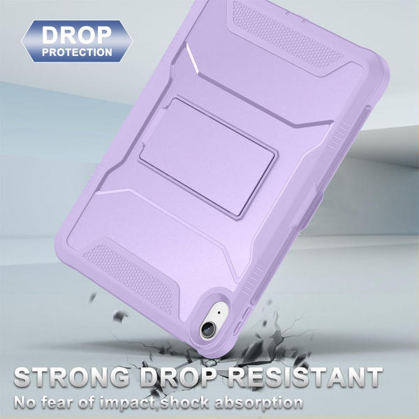 Soke iPad Air M2/M3 Tam Korumal Klf (11 in)-Violet