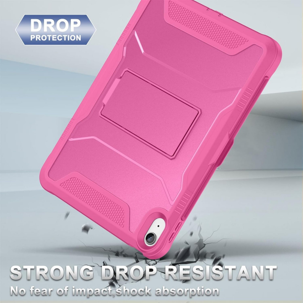 Soke iPad Air M2/M3 Tam Korumal Klf (11 in)-Hot Pink