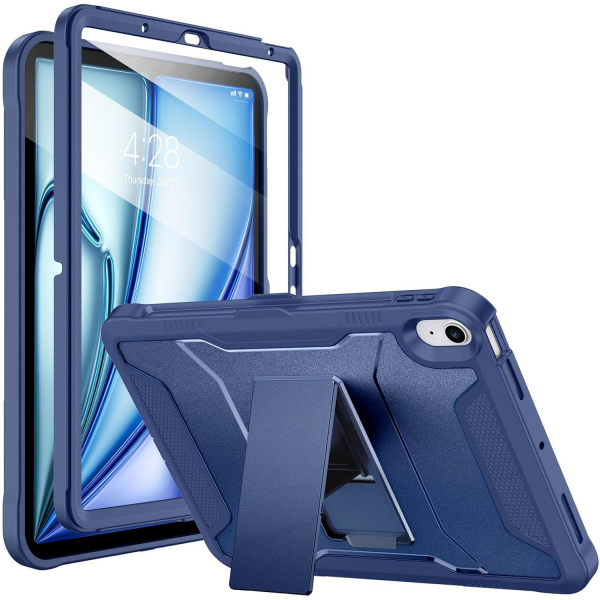 Soke iPad Air M2/M3 Tam Korumal Klf (11 in)-Navy