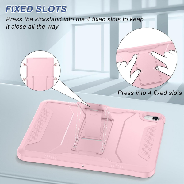 Soke iPad Air M2/M3 Tam Korumal Klf (11 in)-Pink
