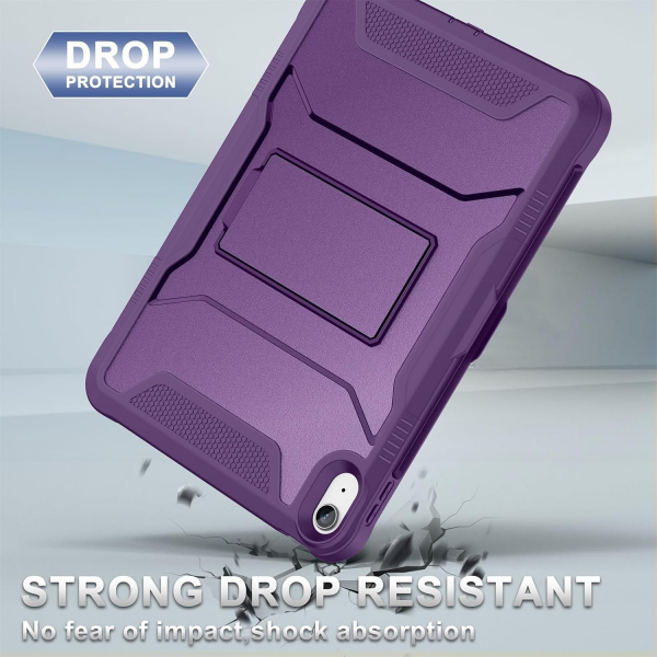 Soke iPad Air M2/M3 Tam Korumal Klf (11 in)-Purple