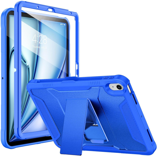 Soke iPad Air M2/M3 Tam Korumal Klf (11 in)-Abyss Blue