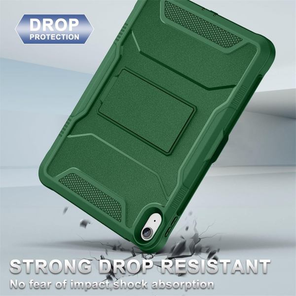 Soke iPad Air M2/M3 Tam Korumal Klf (11 in)-Alpine Green