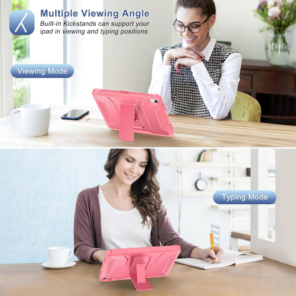 Soke iPad Air M2/M3 Tam Korumal Klf (11 in)-Watermelon