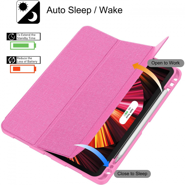 Soke iPad Pro Klf (11 in)-Hot Pink