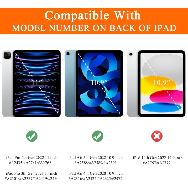 Soke iPad Pro Tam Korumal Standl Klf (11 in)(4.Nesil)-Black