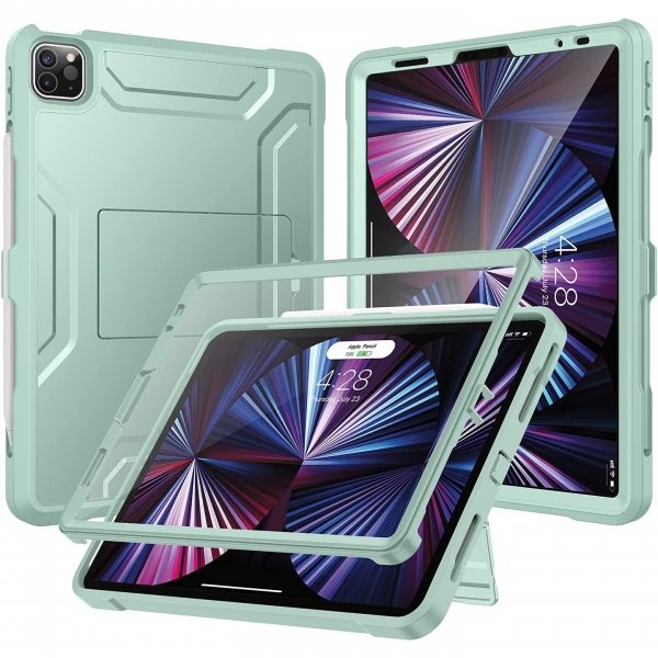 Soke iPad Pro Tam Korumal Standl Klf (11 in)(4.Nesil)-Mint Green