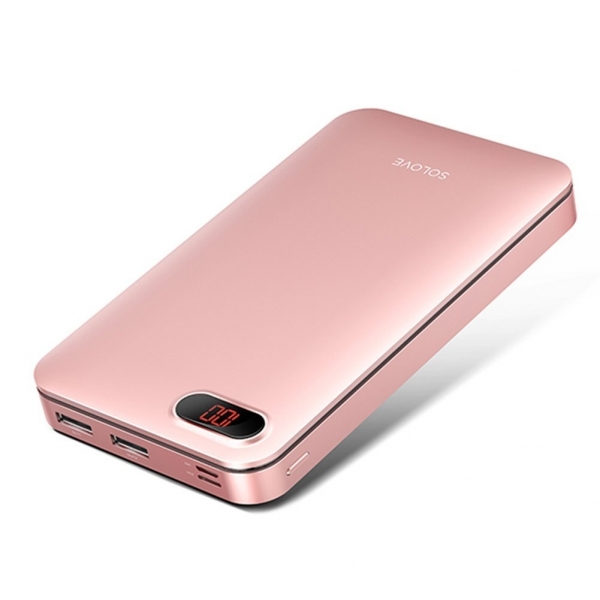 Solove Kompakt Tanabilir Batarya (20000 mAh)-Pink