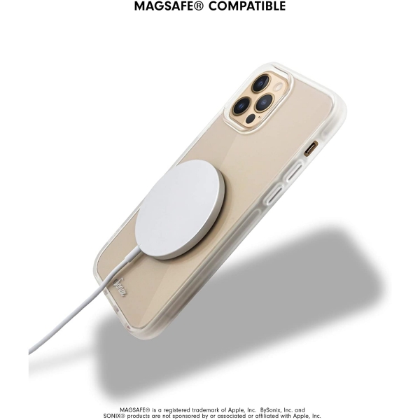 Sonix Apple iPhone 13 Pro MagSafe Uyumlu Klf (MIL-STD-810G)-Blue Petal