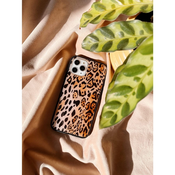 Sonix Apple iPhone 13 Pro Max MagSafe Uyumlu Klf (MIL-STD-810G)-Watercolor Leopard