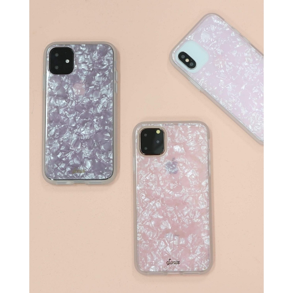 Sonix iPhone 11 Pro Mermer Desenli Klf (MIL-STD-810G)-Pink Pearl