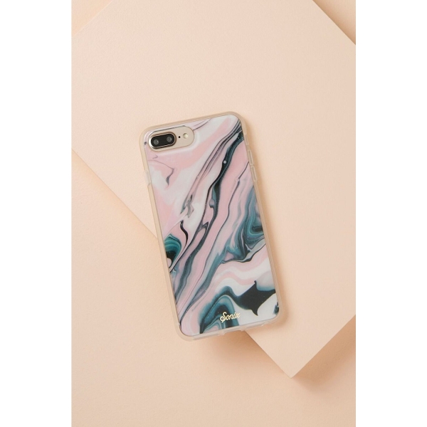 Sonix iPhone 8 Plus Klf/Temperli Cam Ekran Koruyucu (MIL-STD-810G)- Blush Quartz