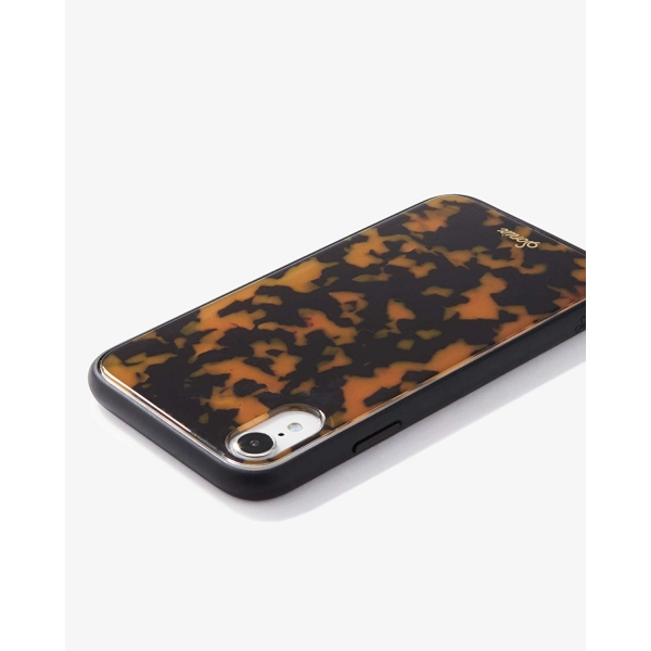 Sonix iPhone XR Luxe Mermer Serisi Klf (MIL-STD-810G)-Brown Tortoise