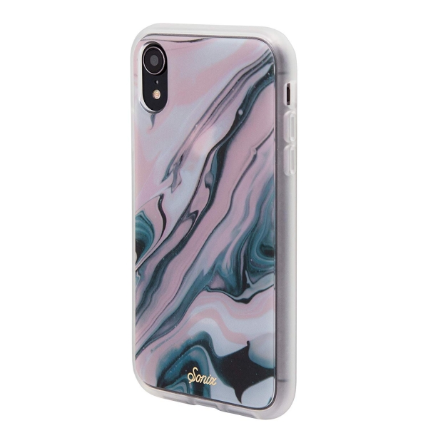 Sonix iPhone XR Luxe Mermer Serisi Klf (MIL-STD-810G)-Blush Quartz