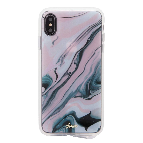 Sonix iPhone XS Max Luxe Mermer Serisi Klf (MIL-STD-810G)-Blush Quartz