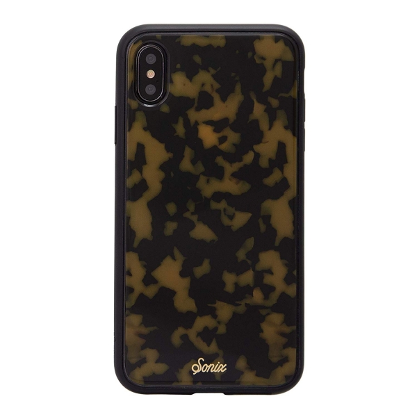 Sonix iPhone XS Max Luxe Mermer Serisi Klf (MIL-STD-810G)-Brown Tortoise