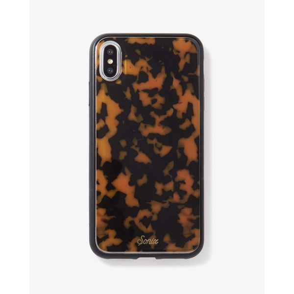 Sonix iPhone XS Max Luxe Mermer Serisi Klf (MIL-STD-810G)-Brown Tortoise