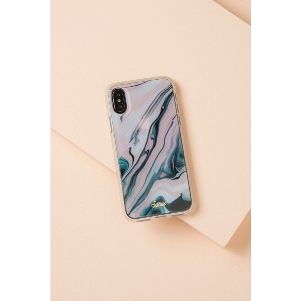 Sonix iPhone X Marble Seri Klf (Cam Ekran Dahil)-BLUSH QUARTZ