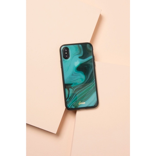 Sonix iPhone X Marble Seri Klf (Cam Ekran Dahil)- JADE