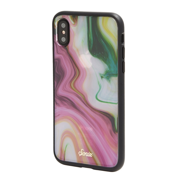 Sonix iPhone X Marble Seri Klf (Cam Ekran Dahil)-AGATE