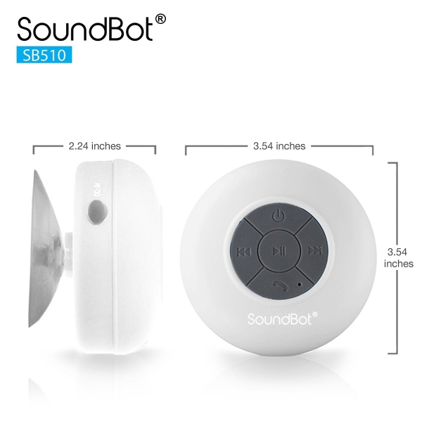 SoundBot SB510 Bluetooth 3.0 Su Geirmez Hoparlr-White