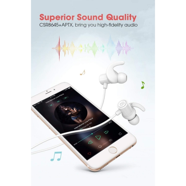 SoundPEATS Bluetooth Kulak i Kulaklk-White