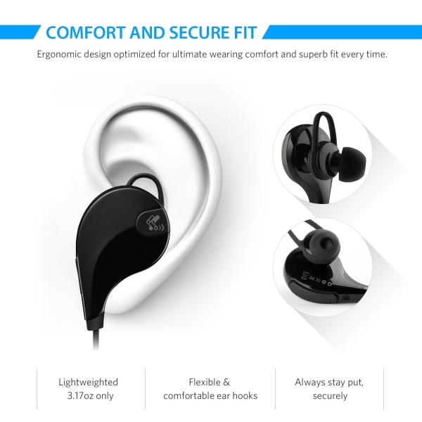 SoundPEATS QY7 Bluetooth Kulak i Kulaklk-Black
