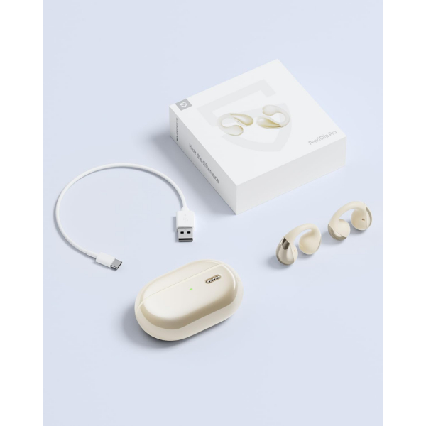 SoundPEATS PearlClip Pro Kablosuz Kulak i Kulaklk-Beige