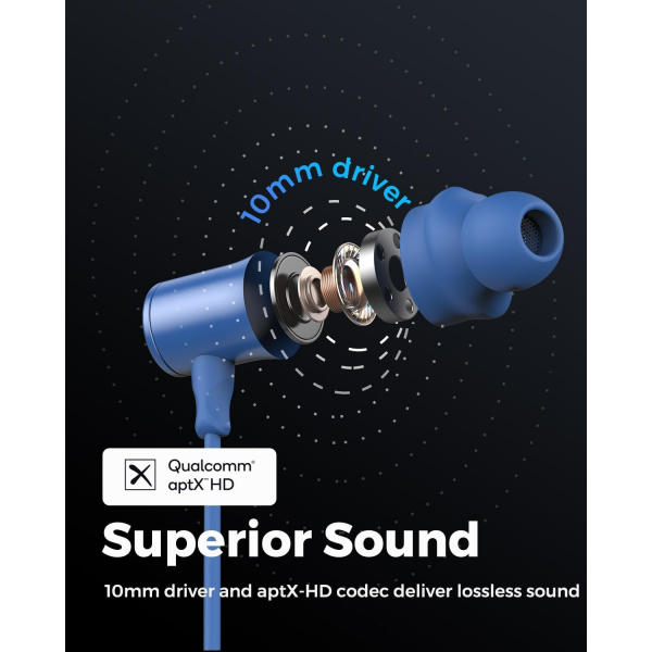 SoundPEATS Q30 HD Bluetooth Kulak i Kulaklk-Blue