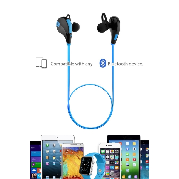 SoundPEATS QY7 Bluetooth Kulak i Kulaklk-Blue