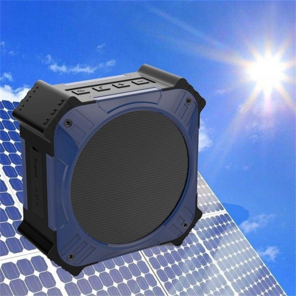Soweiek Solar Gne Enerjili Mini Bluetooth Hoparlr-Navy