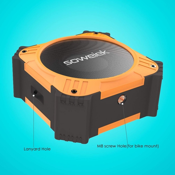 Soweiek Solar Gne Enerjili Mini Bluetooth Hoparlr-Orange