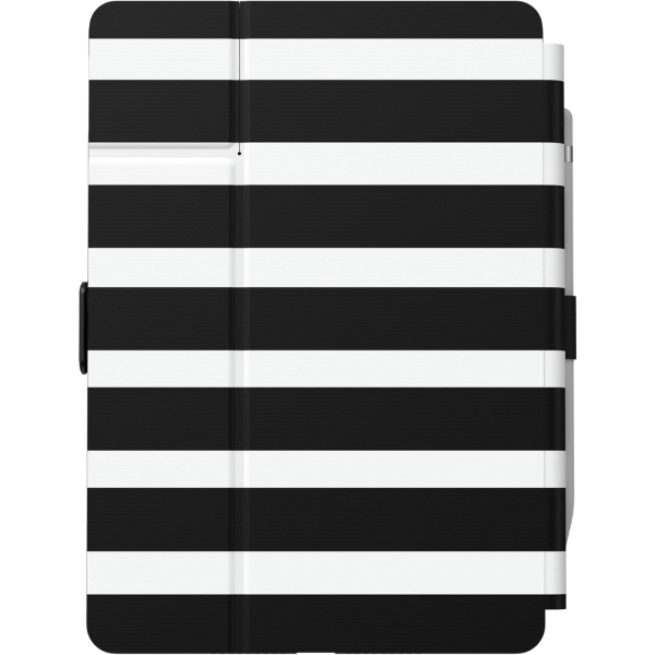 Speck Apple iPad Uyumlu Balance Folio Klf (10.2 in)-Black White Stripes