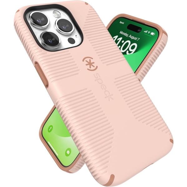 Speck Apple iPhone 15 Pro Presidio2 Grip Serisi Klf (MIL-STD-810G)-Hazel Brown